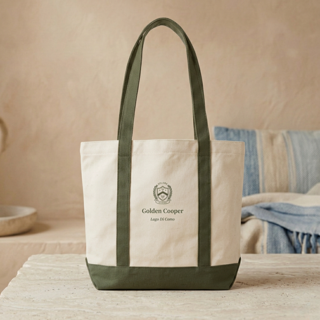 Tote Bag lago di como verde - Golden Cooper