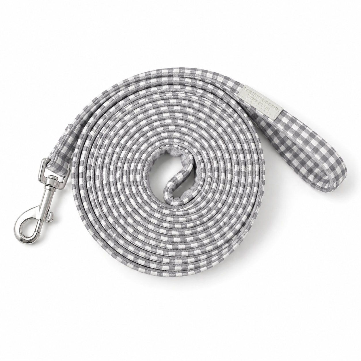 Arnés Vichy gris con correa