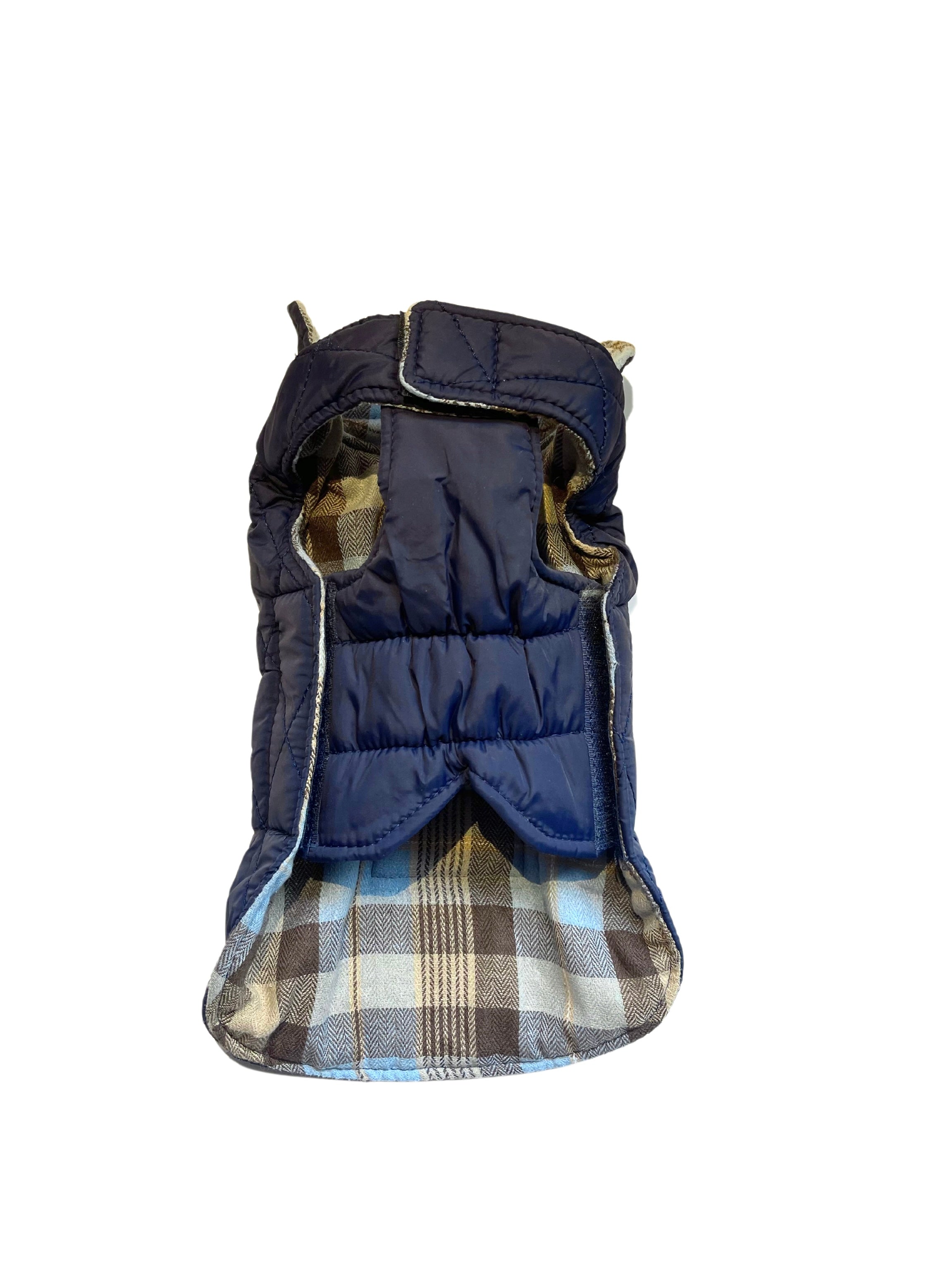Abrigo tartán azul - Golden Cooper
