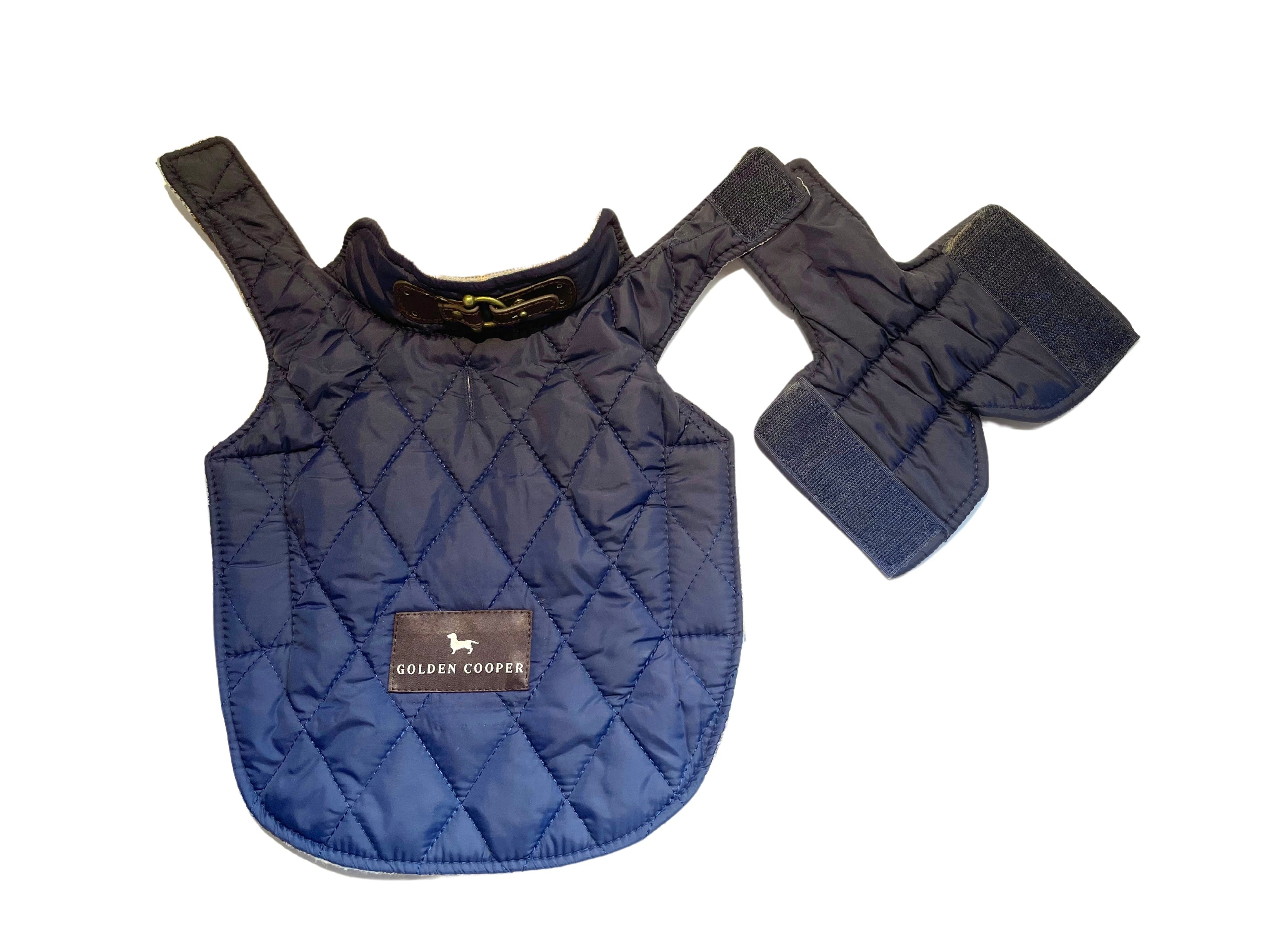 Abrigo tartán azul - Golden Cooper