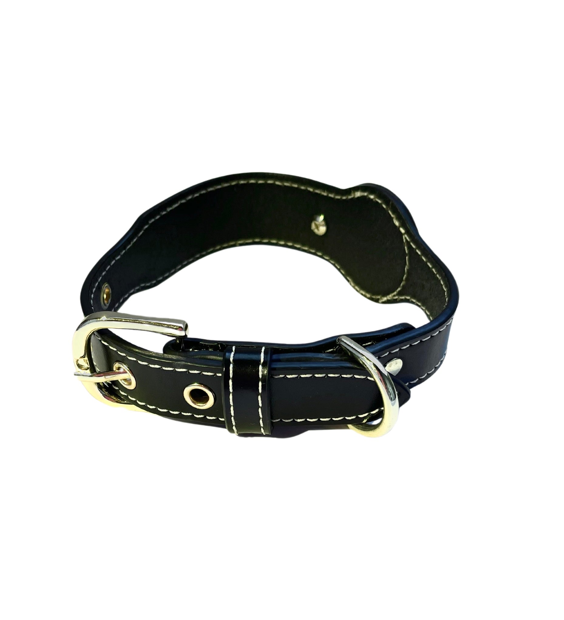 Collar negro Airtag - Golden Cooper