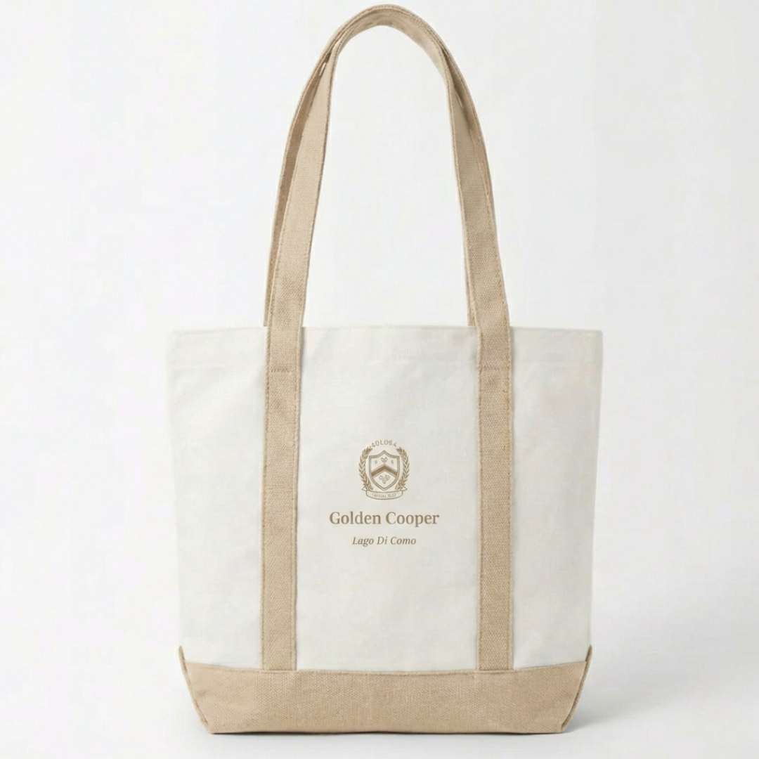 Tote Bag lago di como beige - Golden Cooper