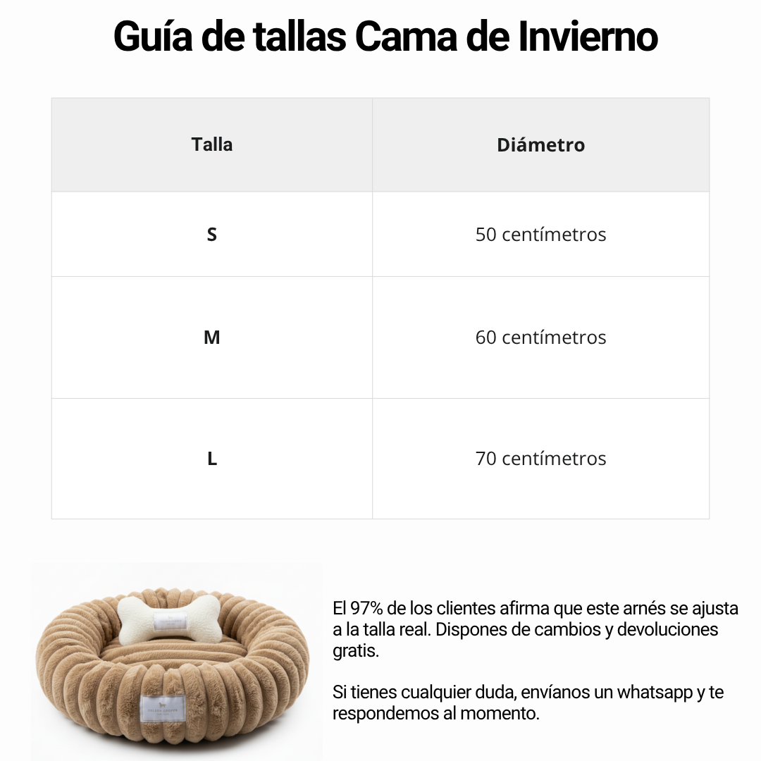 Cama de Invierno - Golden Cooper