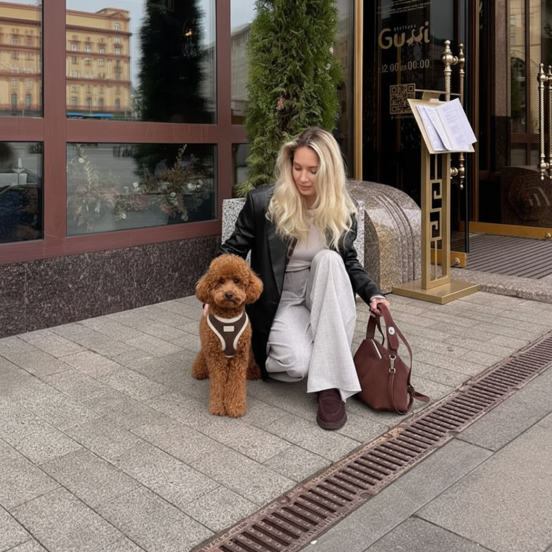 Arnés Borrego con correa - Golden Cooper