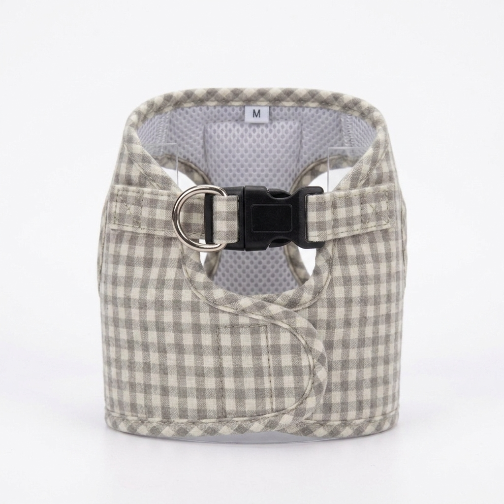 Arnés Vichy gris - Golden Cooper