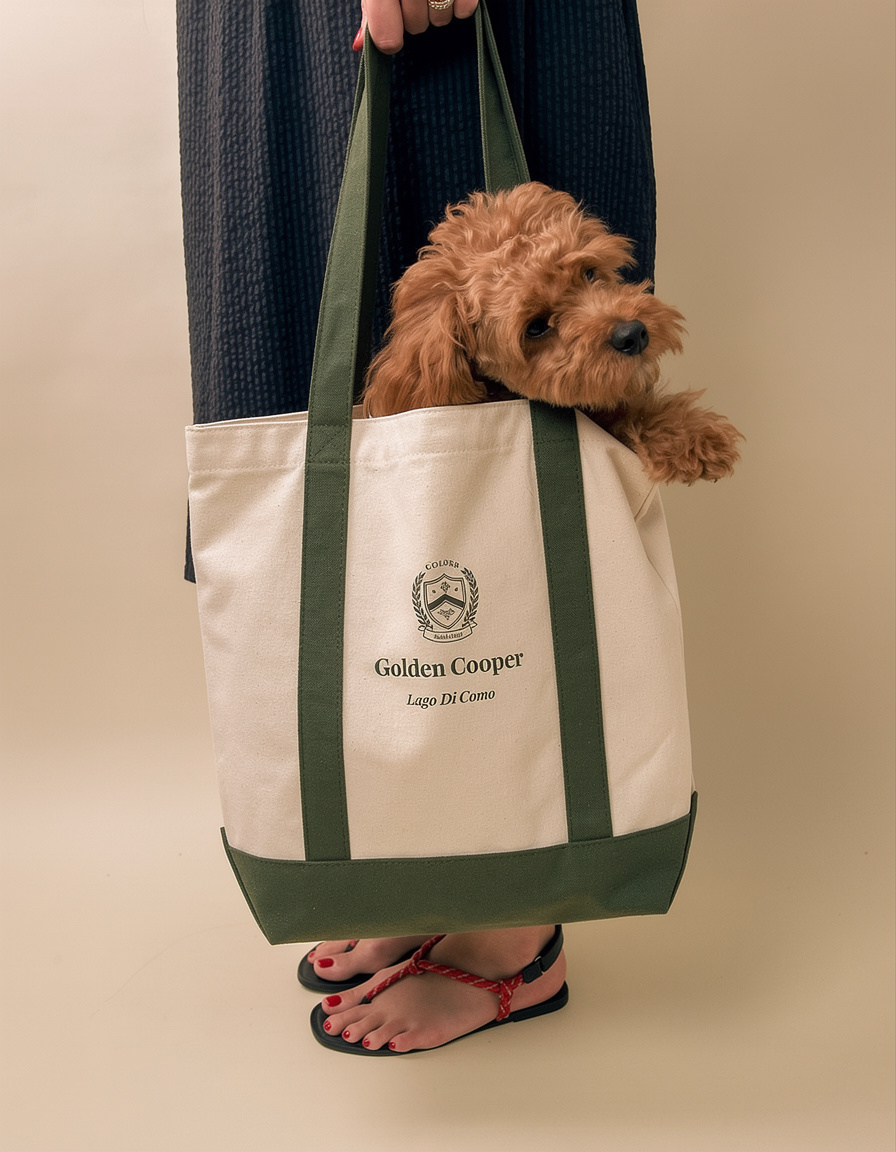 Tote Bag lago di como verde - Golden Cooper